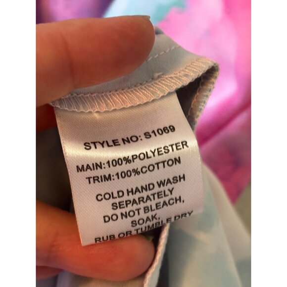 Ripe Maternity Gemma Watercolor Floral Dress Off-Shoulder Ruffle Hem S - Picture 7 of 11